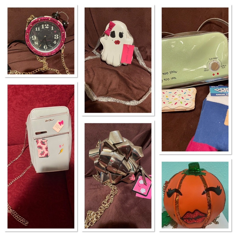 Each for sale in my closet Betsey Johnson kitsch crossbody purses